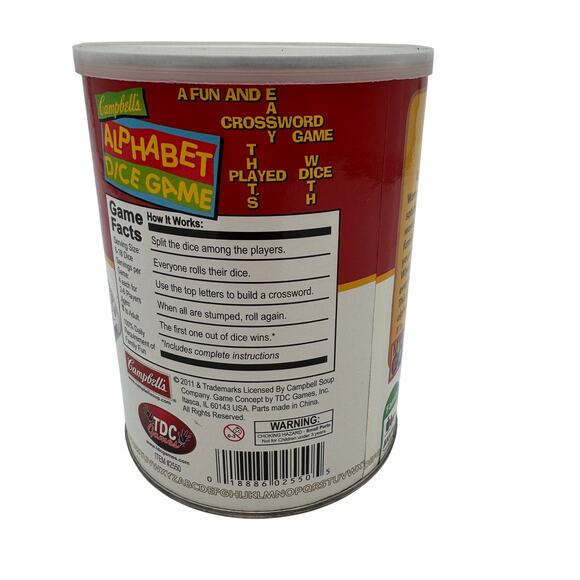 Campbells Alphabet Dice Game Complete 2011 - Picture 3 of 4